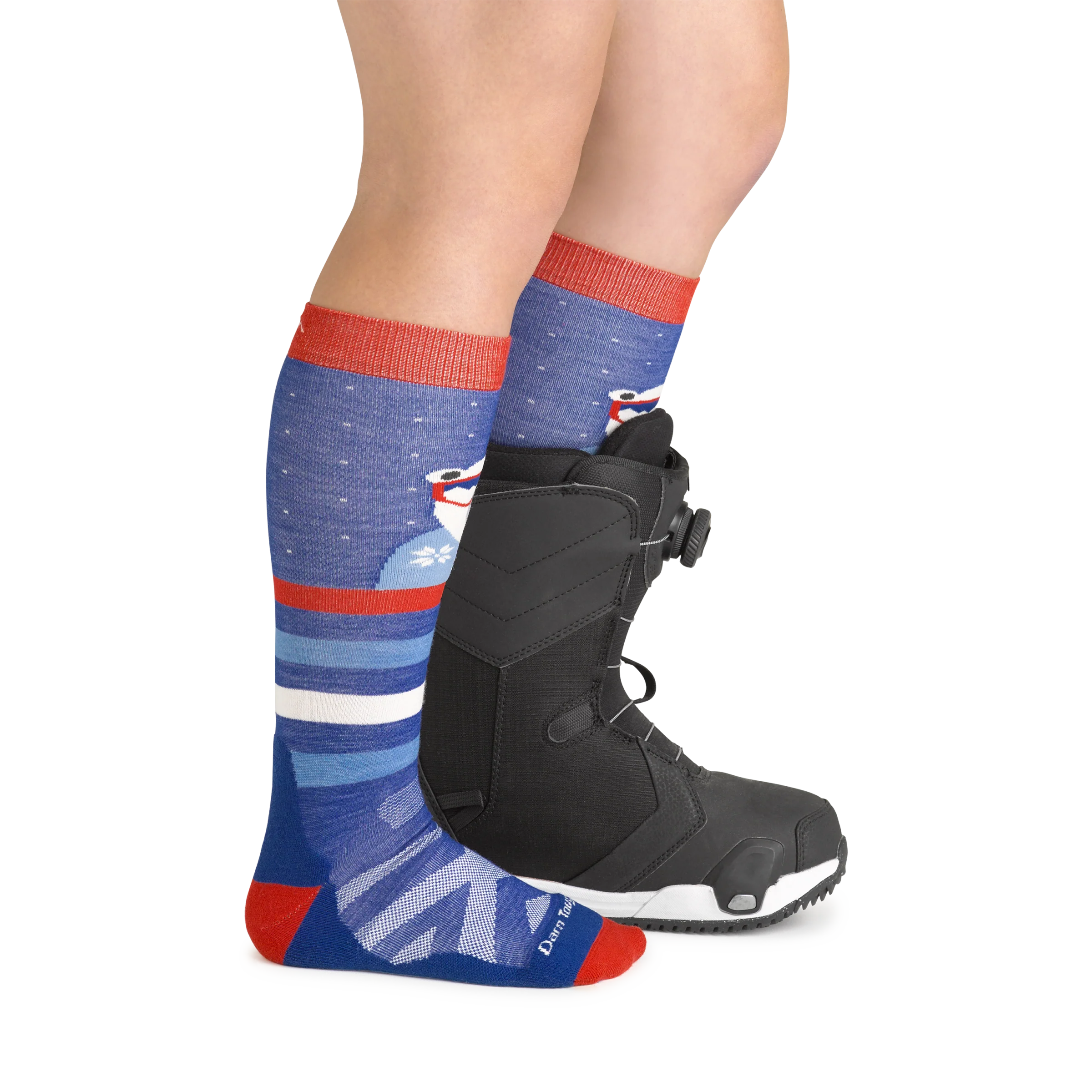 Kids Polar Patroller Over-The-Calf  Midweight Ski & Snowboard Sock-Last Chance