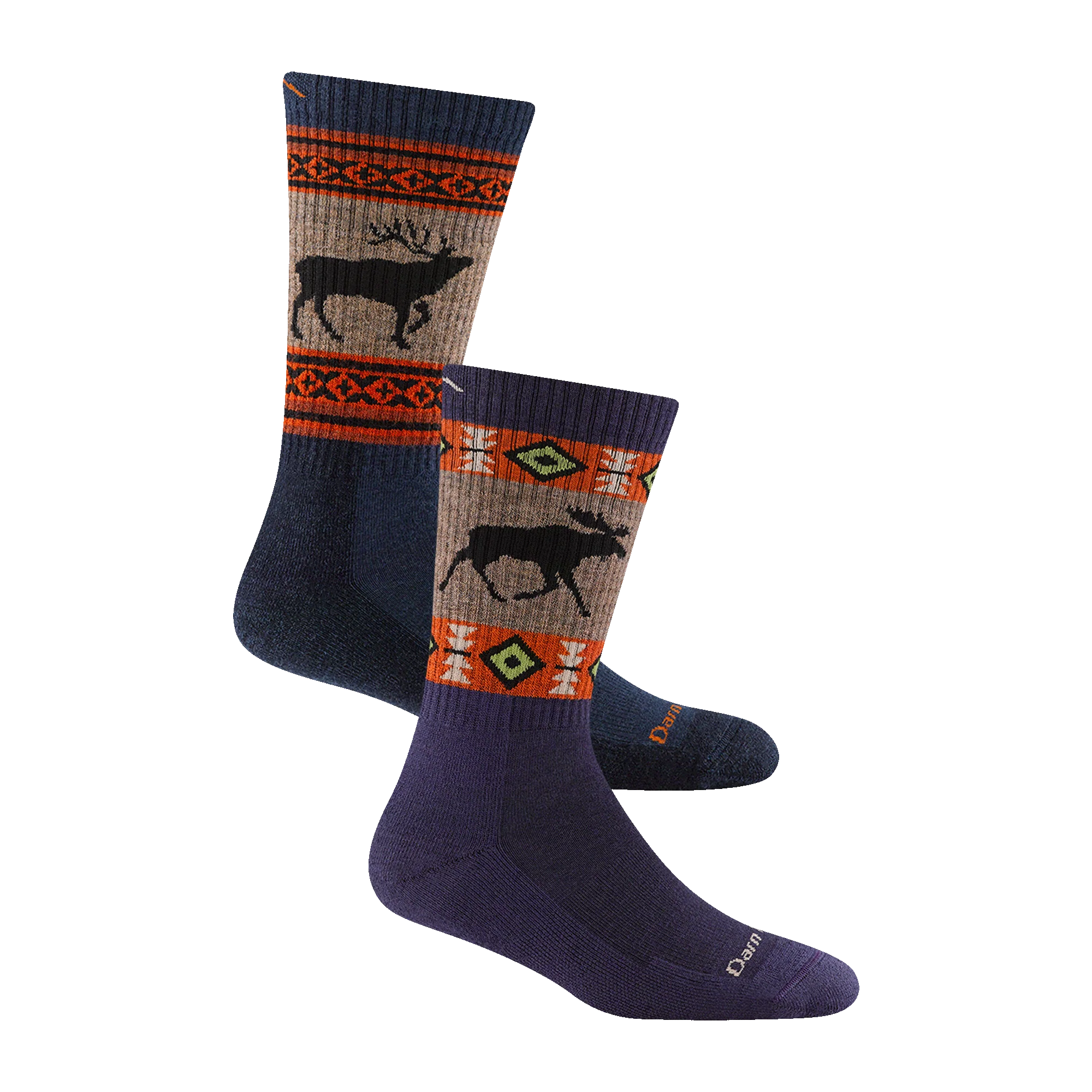 Men's and Women's Hiker Boot Sock 2-Pack Hiking Socks