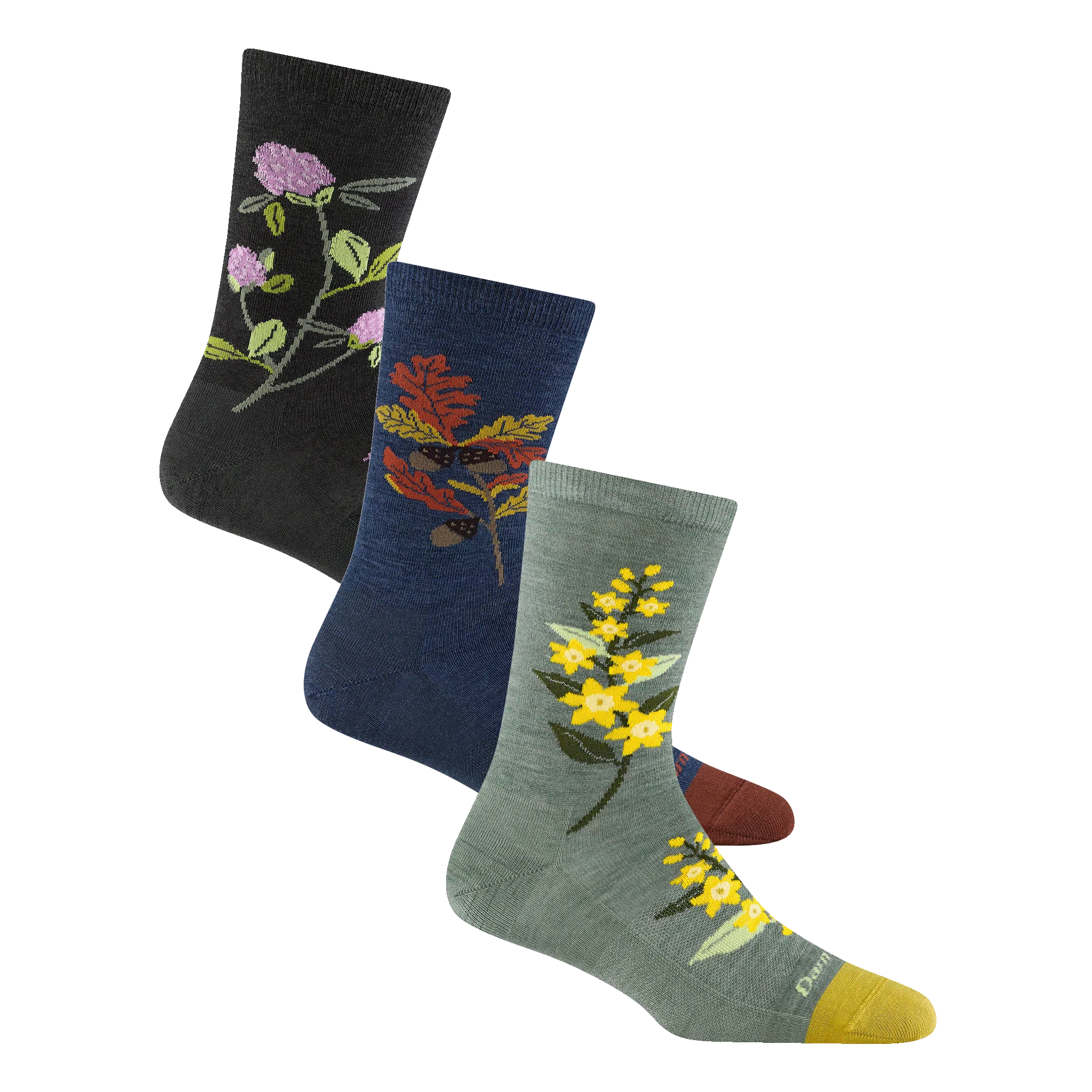 Women's Blossom Bouquet Lifestyle Crew 3-Pack