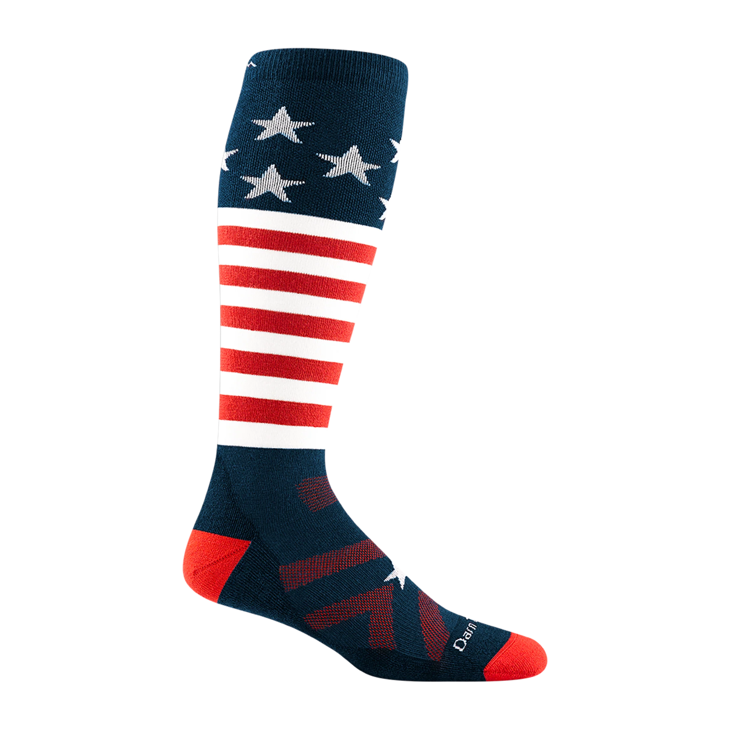 Men's Captain Stripe Over-the-Calf Midweight Ski & Snowboard Socks
