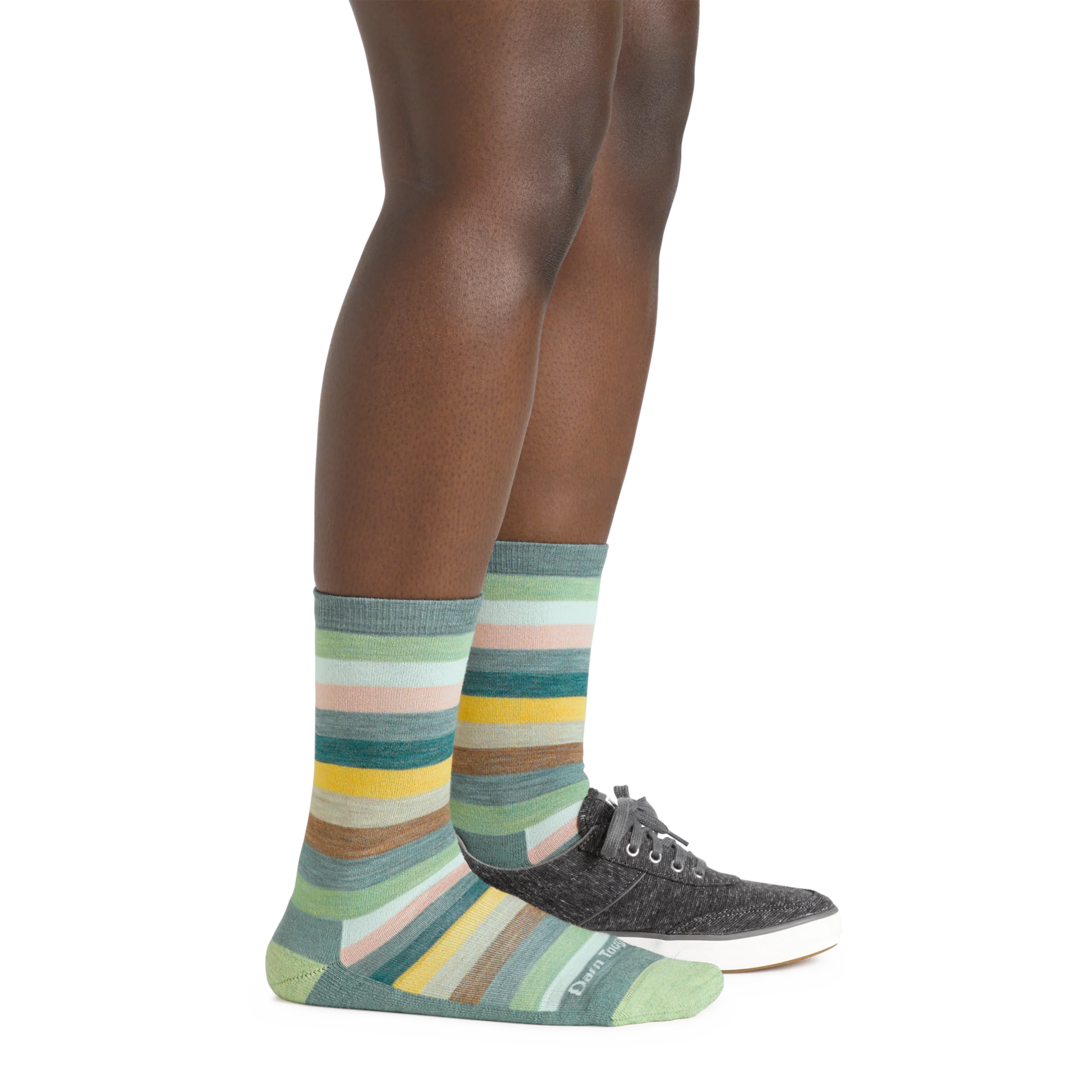 Women's Mystic Stripe Crew Lightweight Lifestyle Sock-Last Chance