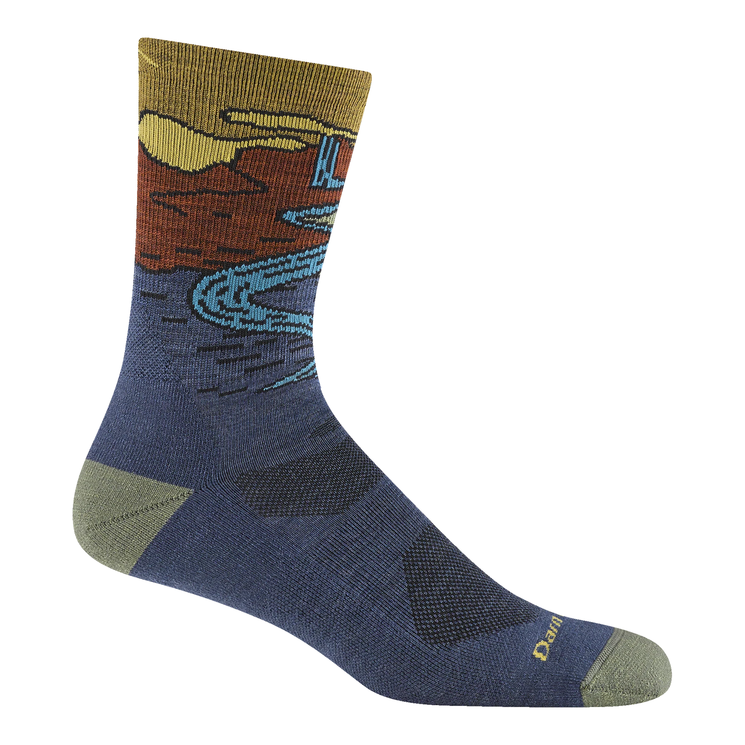 Men's Chasing Waterfalls Micro Crew Lightweight Hiking Socks